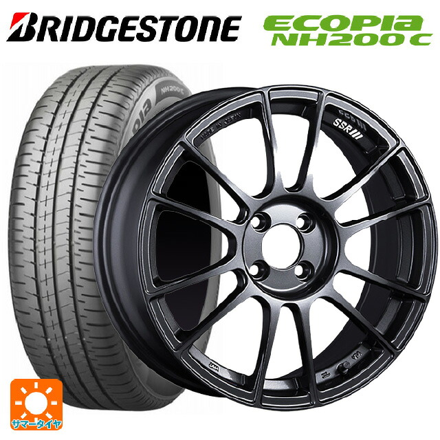 185/60R16 86H ブリヂストン エコピア NH200C 正規品 タナベ SSR GT X04 ダークガンメタ 16-6.5J 国産車用 サマータイヤホイール4本セット｜タイヤホイール専門店コニシタイヤ