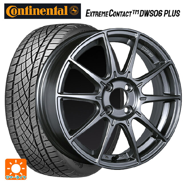 205/50R16 87W コンチネンタル エクストリームコンタクト DWS06プラス 正規品 タナベ SSR GT X01 ダークシルバー 16-6.5J 国産車用 サマータイヤホイール4本セット|タイヤホイール専門店コニシタイヤ