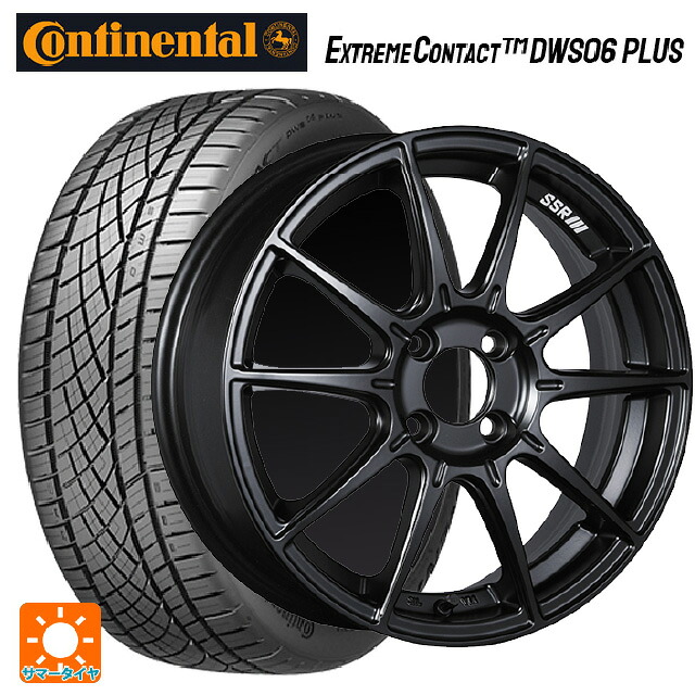 195/50R16 84W コンチネンタル エクストリームコンタクト DWS06プラス 正規品 タナベ SSR GT X01 フラットブラック 16-6.5J 国産車用 サマータイヤホイール4本セット 104,874円