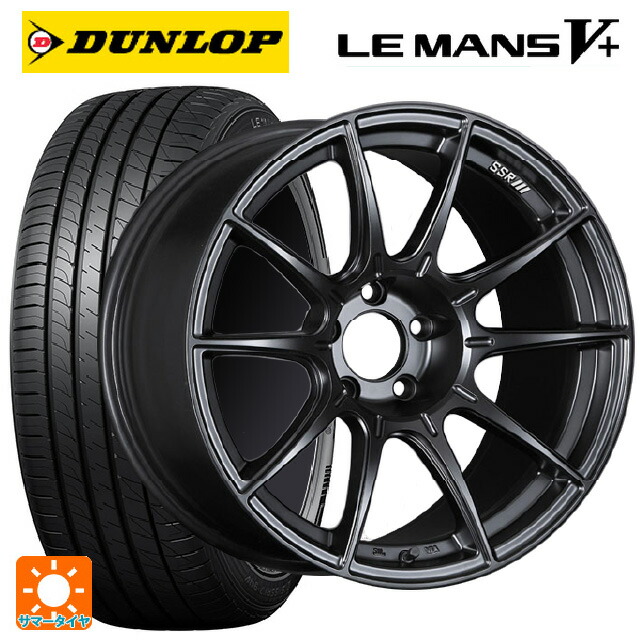 245/45R19 98W ダンロップ ルマン5プラス(ルマン5+) タナベ SSR GT X01 フラットブラック 19-8.5J 国産車用 サマータイヤホイール4本セット