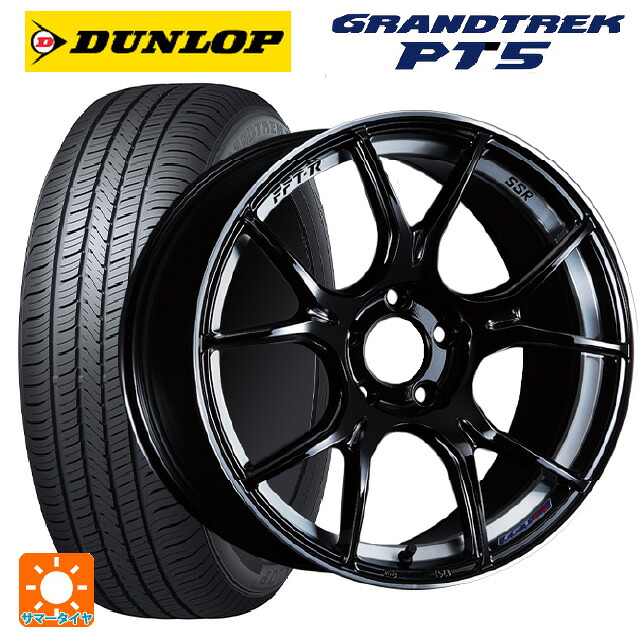 225/65R18 103H ダンロップ グラントレックPT5 タナベ SSR GT X02 グロスブラック 18-8.5J 国産車用 サマータイヤホイール4本セット|タイヤホイール専門店コニシタイヤ