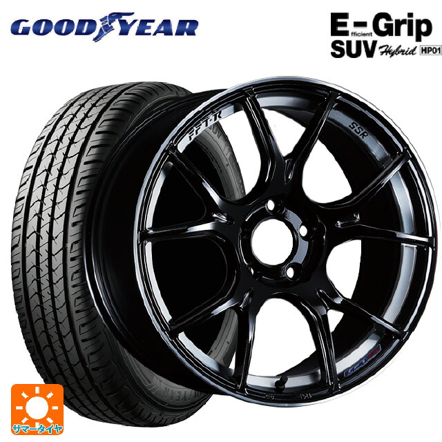 225/65R18 103H グッドイヤー エフィシェントグリップSUV HP01 タナベ SSR GT X02 グロスブラック 18-8.5J 国産車用 サマータイヤホイール4本セット