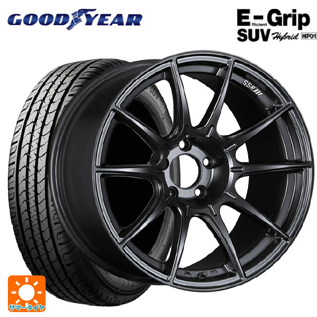 225/65R18 103H グッドイヤー エフィシェントグリップSUV HP01 タナベ SSR GT X01 フラットブラック 18-8J 国産車用 サマータイヤホイール4本セット