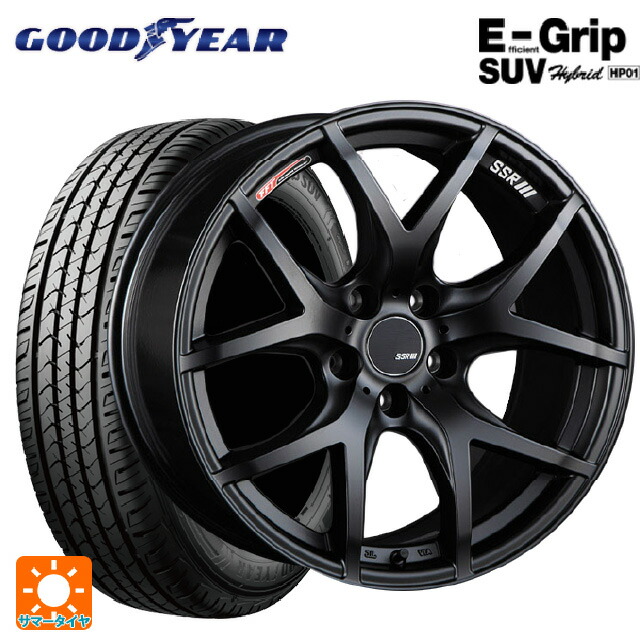 225/55R17 97V グッドイヤー エフィシェントグリップSUV HP01 タナベ SSR GT V03 フラットブラック 17-7J 国産車用 サマータイヤホイール4本セット
