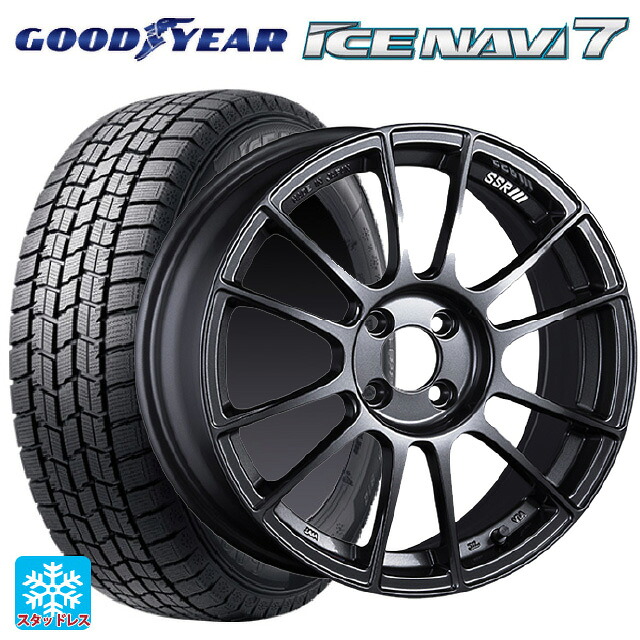 175/60R16 82Q グッドイヤー アイスナビ7(数量限定) # タナベ SSR GT X04 ダークガンメタ 16-6.5J 国産車用 スタッドレスタイヤホイール4本セット|タイヤホイール専門店コニシタイヤ