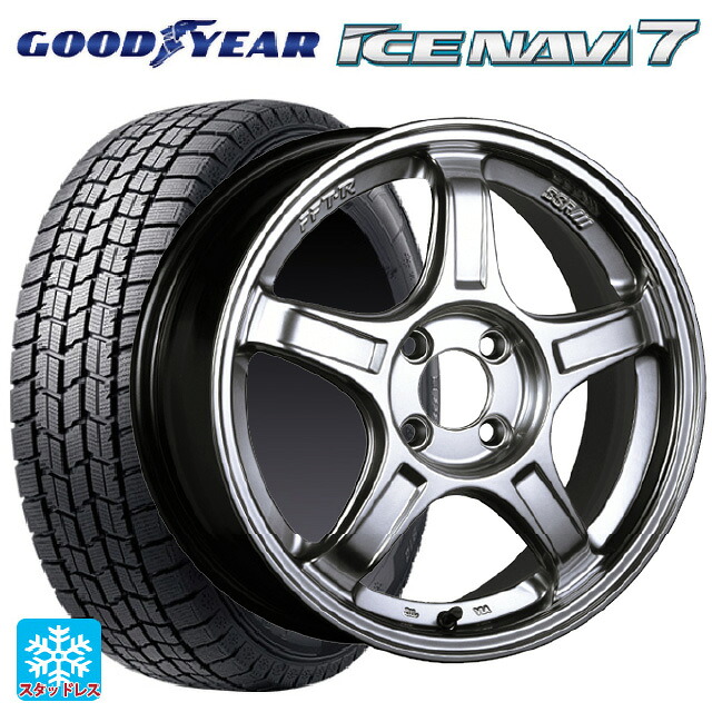 175/60R16 82Q グッドイヤー アイスナビ7(数量限定) # タナベ SSR GT X03 クロームシルバー 16-6.5J 国産車用 スタッドレスタイヤホイール4本セット|タイヤホイール専門店コニシタイヤ