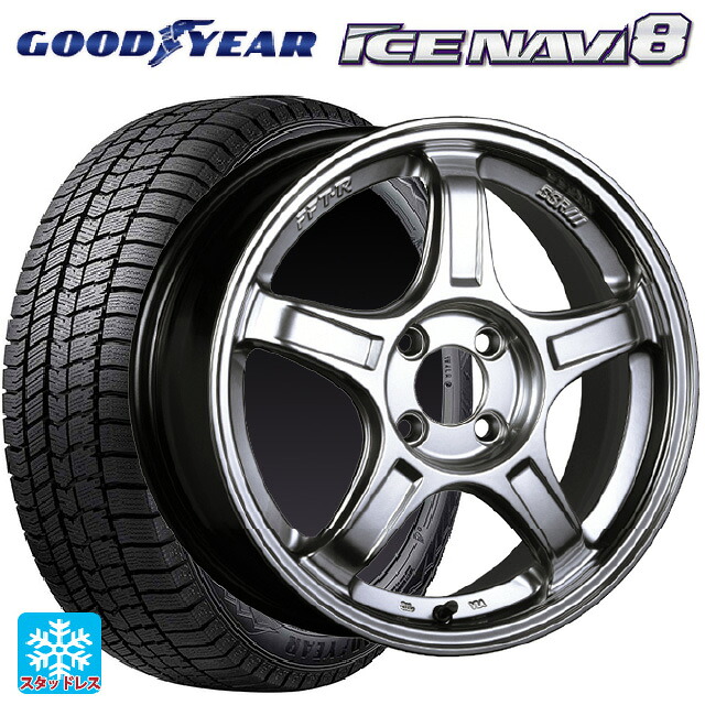 2025年製 185/60R16 86Q グッドイヤー アイスナビ8 タナベ SSR GT X03 クロームシルバー 16-6.5J 国産車用 スタッドレスタイヤホイール4本セット