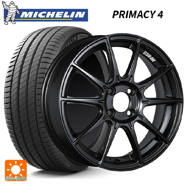 185/60R15 88H XL ミシュラン 正規品 プライマシー4 タナベ SSR GT X01 フラットブラック 15-6J 国産車用 サマータイヤホイール4本セット