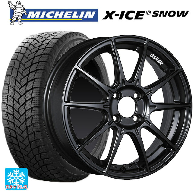 2024年製 185/60R15 88H XL ミシュラン 正規品 エックスアイス スノー タナベ SSR GT X01 フラットブラック 15-6J 国産車用 スタッドレスタイヤホイール4本セット｜タイヤホイール専門店コニシタイヤ