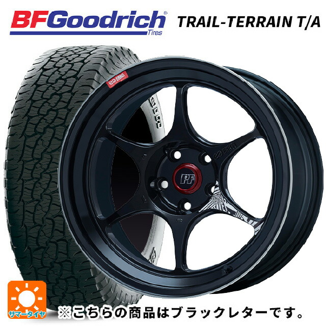 2023年製 235/55R19 105H XL BFグッドリッチ トレイルテレーン T/A ブラックレター 正規品 エンケイ パフォーマンスライン PF06 マシニングブラック 19-8J 国産車用 サマータイヤホイール4本セット 186,430円