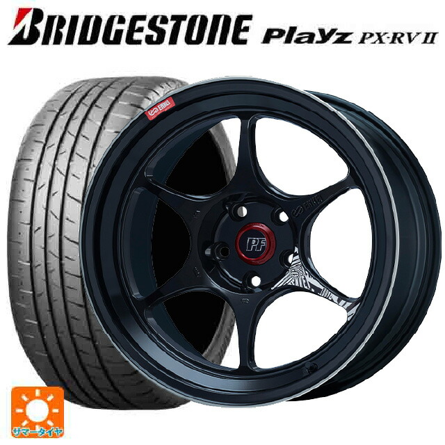 2023年製 245/40R19 98W XL ブリヂストン プレイズ PX-RV2 正規品 # エンケイ パフォーマンスライン PF06 マシニングブラック 19-8J 国産車用 サマータイヤホイール4本セット