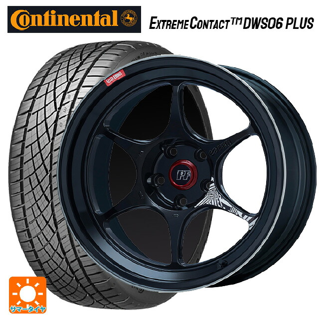 245/45R19 98Y コンチネンタル エクストリームコンタクト DWS06プラス 正規品 エンケイ パフォーマンスライン PF06 マシニングブラック 19-8.5J 国産車用 サマータイヤホイール4本セット