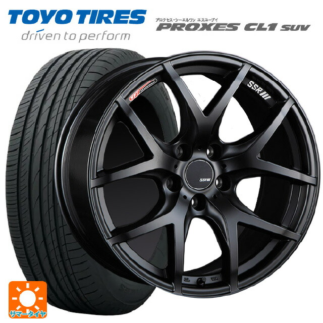 トヨタ ハリアー(80系)用 225/55R19 99V トーヨー プロクセス CL1 SUV タナベ SSR GT V03 フラットブラック 新品サマータイヤホイール 4本セット