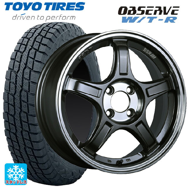 245/65R17 111Q XL トーヨー オブザーブ W/T-R タナベ SSR GT X03 マシンドグラファイトガンメタ+スモーククリア 17-7J 国産車用 スタッドレスタイヤホイール4本セット|タイヤホイール専門店コニシタイヤ