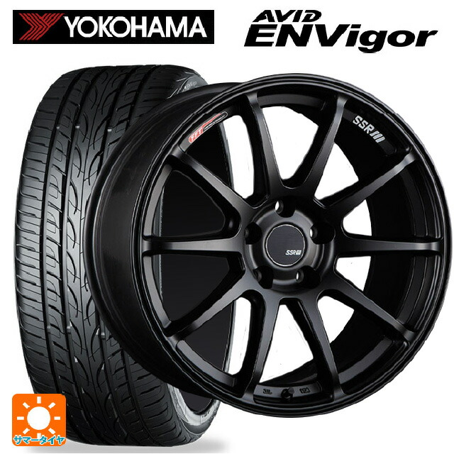 トヨタ ヴェルファイア(30系)用 235/50R18 101W ヨコハマ エービット エンビガー S321 タナベ SSR GT V02 フラットブラック 新品サマータイヤホイール 4本セット