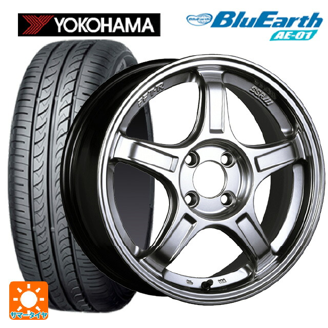 スズキ クロスビー(MND1S系)用 175/60R16 82H ヨコハマ ブルーアース AE01 タナベ SSR GT X03 クロムシルバー 新品サマータイヤホイール 4本セット