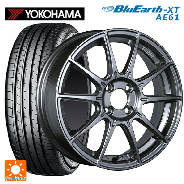 215/60R17 96H ヨコハマ ブルーアースXT AE61 タナベ SSR GT X01 ダークシルバー 17-7J 国産車用 サマータイヤホイール4本セット