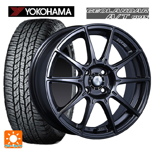 165/60R15 77H ヨコハマ ジオランダー A/T G015 ブラックレター 正規品 タナベ SSR GT X01 ST スペック ダークガンメタ 15-5J 国産車用 サマータイヤホイール4本セット｜タイヤホイール専門店コニシタイヤ