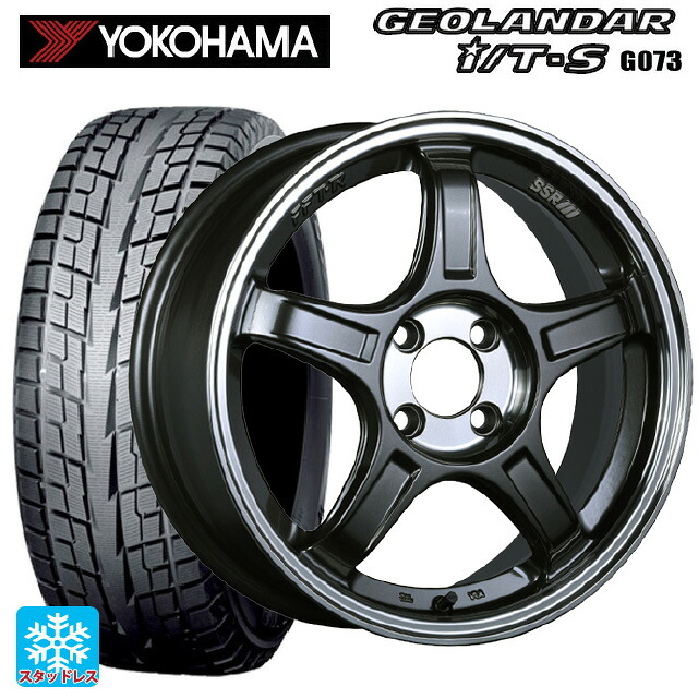2025年製 215/60R17 96Q ヨコハマ ジオランダー ITS G073 正規品 タナベ SSR GT X03 マシンドグラファイトガンメタ＋スモーククリア 17-7J 国産車用 スタッドレスタイヤホイール4本セット