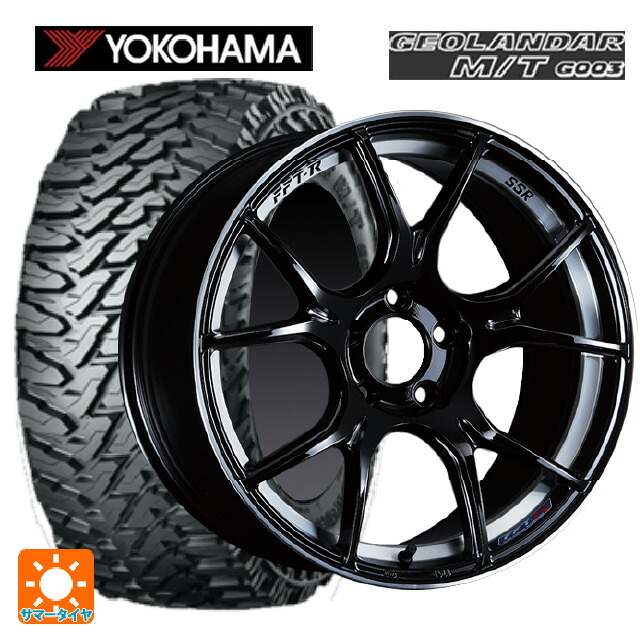 トヨタ ハリアー(80系)用 2024年製 225/65R17 107/103Q ヨコハマ ジオランダー M/T G003 正規品 # タナベ SSR GT X02 グロスブラック 新品サマータイヤホイール 4本セット