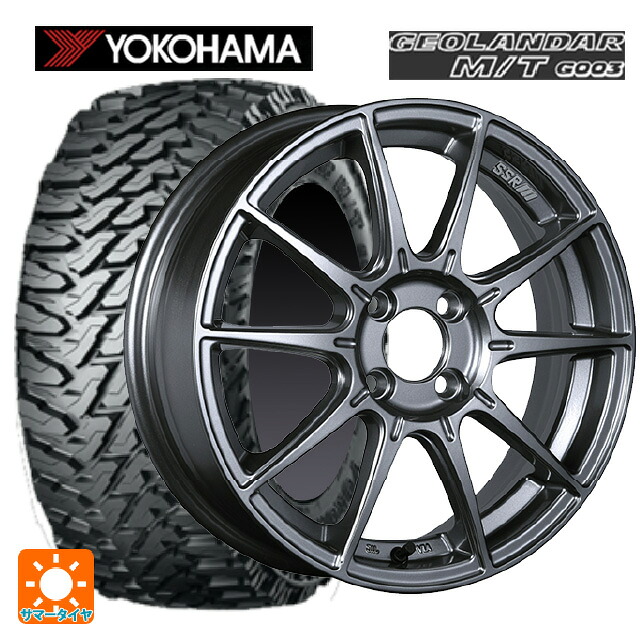 2024年製 225/65R17 107/103Q ヨコハマ ジオランダー M/T G003 正規品 # タナベ SSR GT X01 ダークシルバー 17-7J 国産車用 サマータイヤホイール4本セット