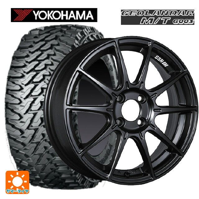 225/65R17 107/103Q ヨコハマ ジオランダー M/T G003 正規品 タナベ SSR GT X01 フラットブラック 17-7J 国産車用 サマータイヤホイール4本セット