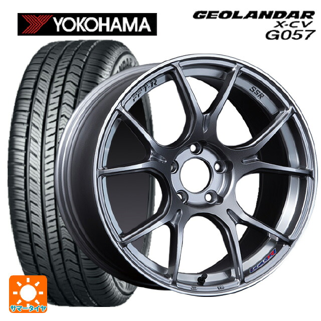 235/55R19 105W XL ヨコハマ ジオランダー X-CV G057 正規品 タナベ SSR GT X02 ダークシルバー 19-8J 国産車用 サマータイヤホイール4本セット