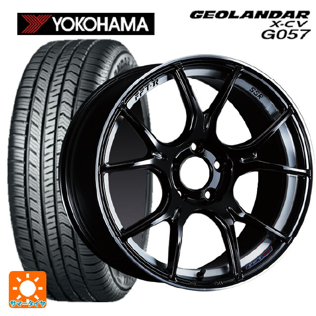 235/55R19 105W XL ヨコハマ ジオランダー X-CV G057 正規品 タナベ SSR GT X02 グロスブラック 19-8J 国産車用 サマータイヤホイール4本セット