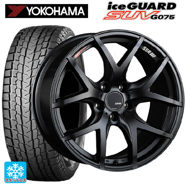 スバル クロストレック(5AA-GUE)用 2025年製 225/55R18 98T ヨコハマ アイスガードSUV G075 # タナベ SSR GT V03 フラットブラック 新品スタッドレスタイヤホイール 4本セット