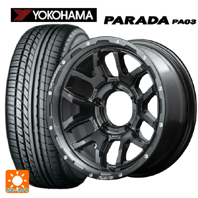 215/65R16 109/107S ヨコハマ パラダ PA03 ホワイトレター レイズ チームデイトナ F6 ブースト N1 16-6J 国産車用 サマータイヤホイール4本セット
