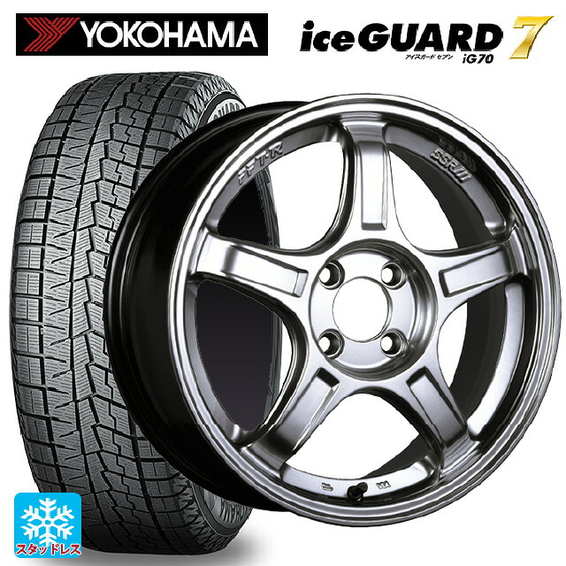 185/60R16 86Q ヨコハマ アイスガード7(IG70) # タナベ SSR GT X03 クロームシルバー 16-6.5J 国産車用 スタッドレスタイヤホイール4本セット｜タイヤホイール専門店コニシタイヤ