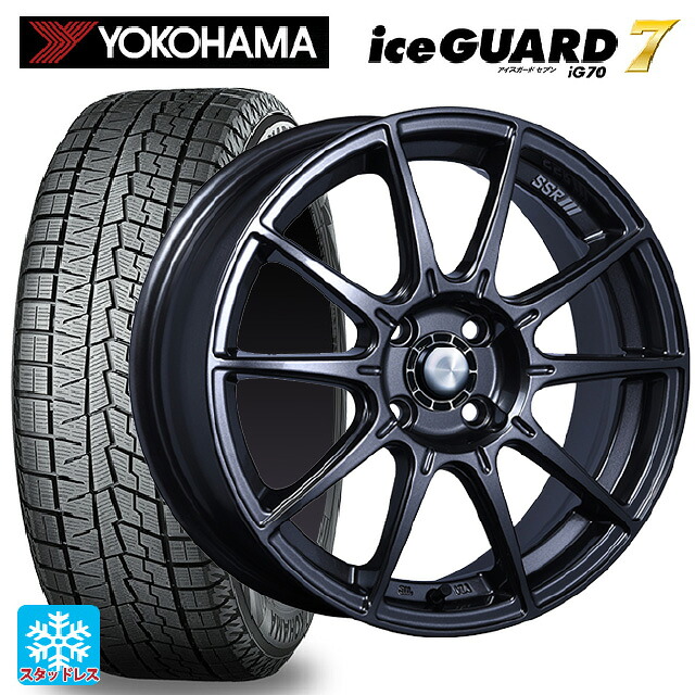 スズキ ハスラー(MR52/92S)用 165/65R15 81Q ヨコハマ アイスガード7(IG70) タナベ SSR GT X01 ST スペック ダークガンメタ 新品スタッドレスタイヤホイール 4本セット