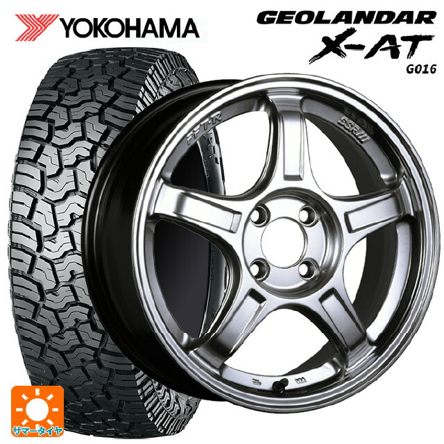 185/60R16 86H ヨコハマ ジオランダー X-AT G016 ブラックレター 正規品 タナベ SSR GT X03 クロームシルバー 16-6.5J 国産車用 サマータイヤホイール4本セット