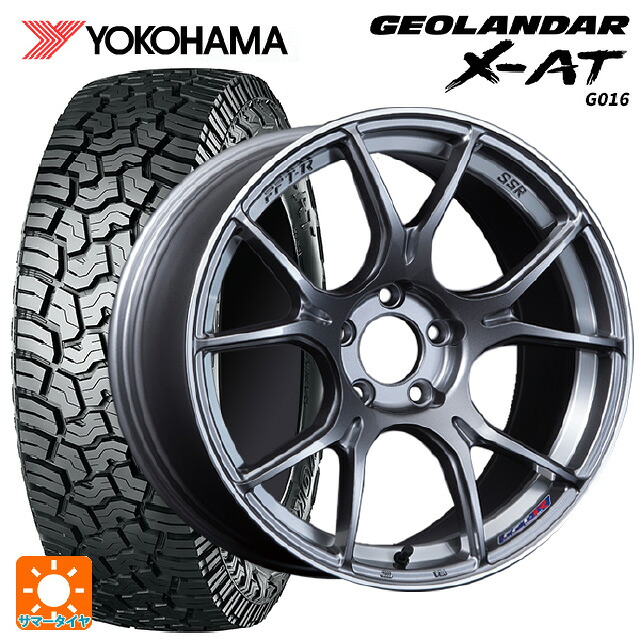 185/60R16 86H ヨコハマ ジオランダー X-AT G016 ブラックレター 正規品 タナベ SSR GT X02 ダークシルバー 16-6.5J 国産車用 サマータイヤホイール4本セット