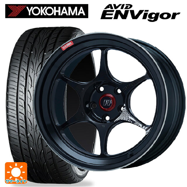 225/40R19 93W ヨコハマ エービット エンビガー S321 エンケイ パフォーマンスライン PF06 マシニングブラック 19-8.5J 国産車用 サマータイヤホイール4本セット
