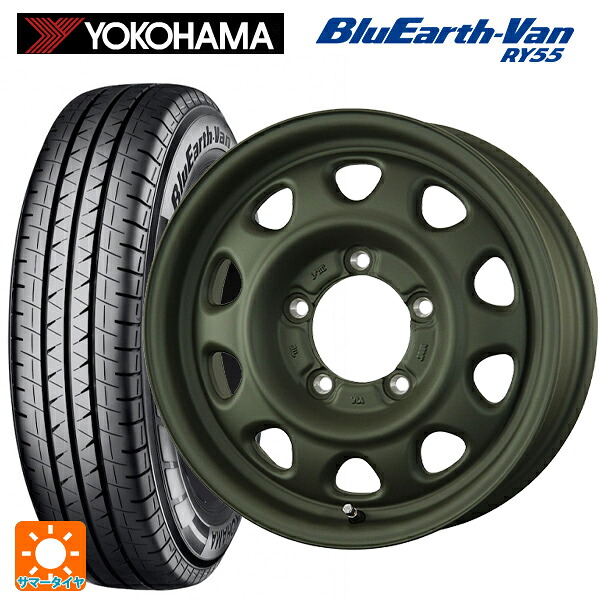 スズキ ジムニーノマド(JC74W)用 195/80R15 107/105Q ヨコハマ ブルーアースVan RY55C トピー ランドフット SWZ OD 新品サマータイヤホイール 5本セット|タイヤホイール専門店コニシタイヤ