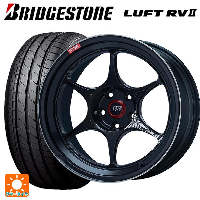 235/55R18 100V ブリヂストン ルフトRV2(日本製) 正規品 # エンケイ パフォーマンスライン PF06 マシニングブラック 18-8J 国産車用 サマータイヤホイール4本セット|タイヤホイール専門店コニシタイヤ