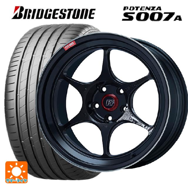 トヨタ カローラ スポーツ(210系)用 205/55R16 94W XL ブリヂストン ポテンザ S007A 正規品 エンケイ パフォーマンスライン PF06 マシニングブラック 新品サマータイヤホイール 4本セット｜タイヤホイール専門店コニシタイヤ