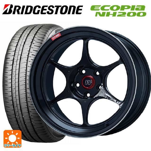 205/65R16 95H ブリヂストン エコピア NH200 正規品 エンケイ パフォーマンスライン PF06 マシニングブラック 16-6.5J 国産車用 サマータイヤホイール4本セット|タイヤホイール専門店コニシタイヤ