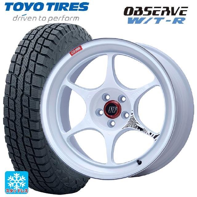 245/65R17 111Q XL トーヨー オブザーブ W/T-R エンケイ パフォーマンスライン PF06 マシニングホワイト 17-7.5J 国産車用 スタッドレスタイヤホイール4本セット