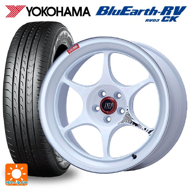 175/60R16 82H ヨコハマ ブルーアース RV03CK # エンケイ パフォーマンスライン PF06 マシニングホワイト 16-6.5J 国産車用 サマータイヤホイール4本セット