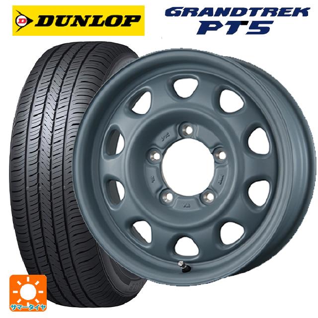 225/70R16 103H ダンロップ グラントレックPT5 トピー ランドフット SWZ AF GRAY 16-5.5J 国産車用 サマータイヤホイール4本セット