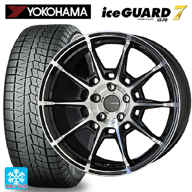 スバル WRX S4(VBH)用 255/40R18 99Q ヨコハマ アイスガード7(IG70) 共豊 ガレルナ レフィーノ made by エンケイ BP 新品スタッドレスタイヤホイール 4本セット|タイヤホイール専門店コニシタイヤ