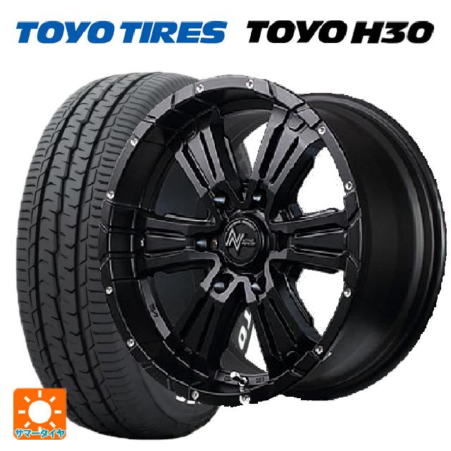215/65R16 109/107R トーヨー H30 ホワイトレター エムアイディー ナイトロパワー クロスクロウ セミグロスブラック＋ピアスドリルド 16-6.5J 国産車用 サマータイヤホイール4本セット｜タイヤホイール専門店コニシタイヤ 101,115円