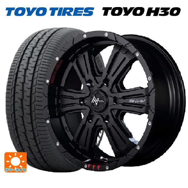 215/60R17 109/107R トーヨー H30 ホワイトレター エムアイディー ナイトロパワー クロスクロウ グラフィティエディション セミグロスブラック＋ピアスドリルド/グラフィティ 17-6.5J 国産車用 サマータイヤホイール4本セット｜タイヤホイール専門店コニシタイヤ