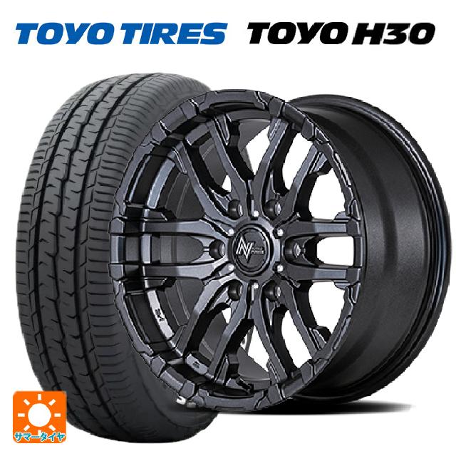 ニッサン NV350キャラバン(E26系)用 215/65R16 109/107R トーヨー H30 ホワイトレター エムアイディー ナイトロパワー M26 クロスファング バレルブラック/ドリルド 新品サマータイヤホイール 4本セット