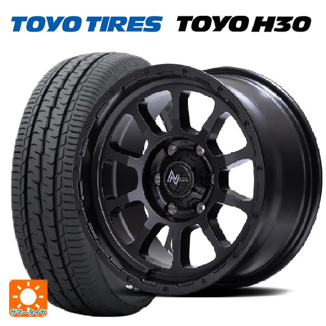 トヨタ ハイエース(200系)用 215/65R16 109/107R トーヨー H30 ホワイトレター エムアイディー ナイトロパワー M10 PERSHING バレルブラックエディション バレルブラック 新品サマータイヤホイール 4本セット