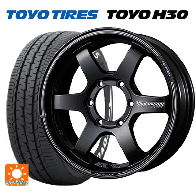 トヨタ ハイエース(200系)用 225/50R18 107/105R トーヨー H30 ホワイトレター レイズ ボルクレーシング TE37SB PW 新品サマータイヤホイール 4本セット