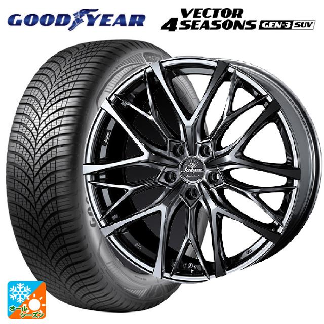 235/65R18 110V XL グッドイヤー ベクター4シーズンズ ジェン3 SUV ウェッズ クレンツェ ウィーバル 100 エボ SBCポリッシュ 18-7.5J 国産車用 オールシーズンタイヤホイール4本セット
