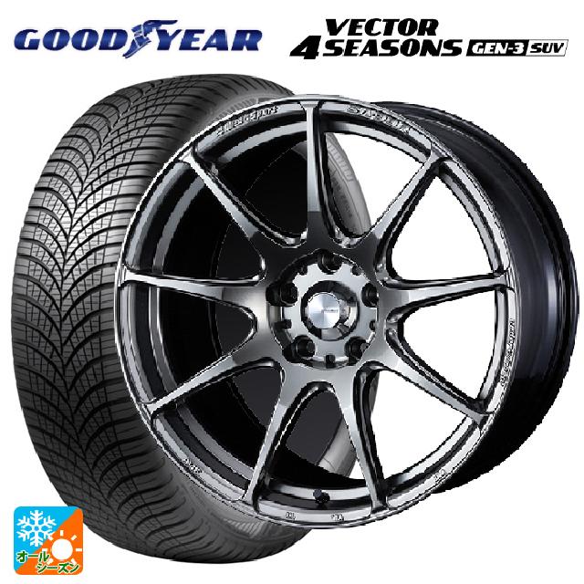 トヨタ bZ4X(11/15系)用 235/60R18 107W XL グッドイヤー ベクター4シーズンズ ジェン3 SUV ウェッズ ウェッズスポーツ SA99R PSB 新品オールシーズンタイヤホイール 4本セット